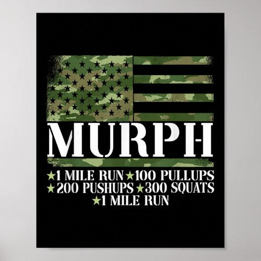 Murph Memorial Day Workout Poster (Vorne)