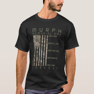 Murph Memorial Day Workout Wod Cam Multi Camouflag T-Shirt