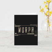 Murph Memorial Day Workout WOD Militär Murph Karte (Gelbe Blume)