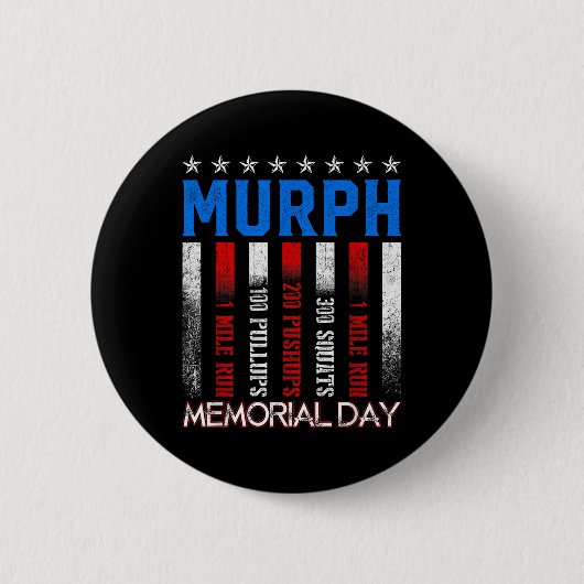 Murph Workout Übungsaufgabe Herausforderung Murph  Button (Vorderseite)