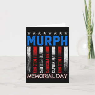 Murph Workout Übungsaufgabe Herausforderung Murph Karte
