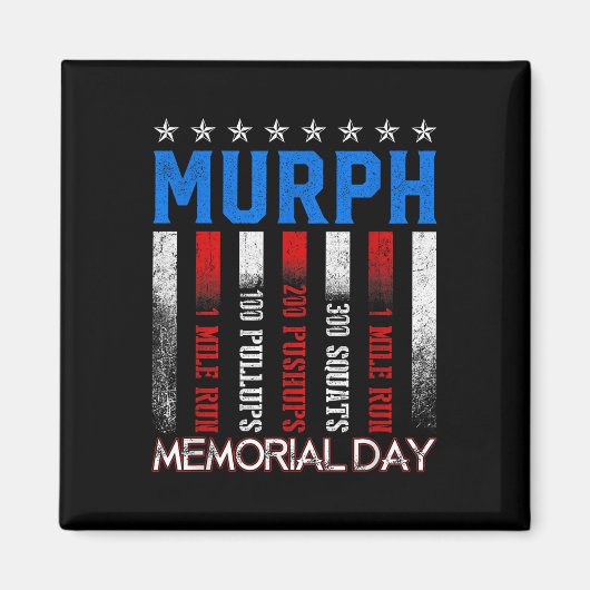Murph Workout Übungsaufgabe Herausforderung Murph Magnet (Vorne)