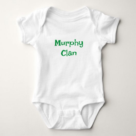 Murphy Clan Bodysuit Baby Strampler (Vorderseite)