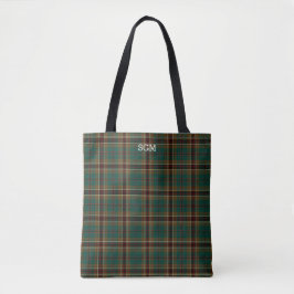 Murphy Clan Tartan Dark Green Kariert Monogram Tasche