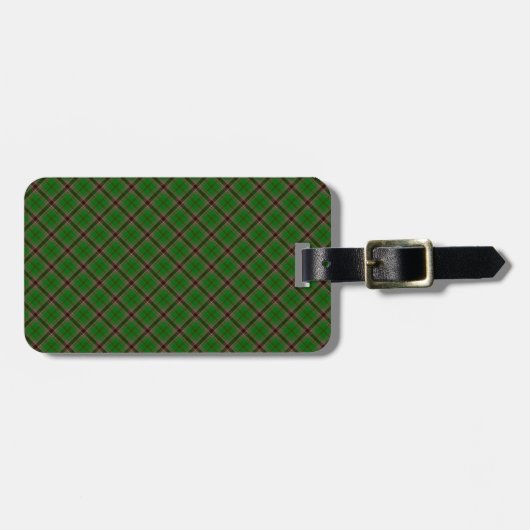 Murphy Clan Tartan Irish Designed Print Gepäckanhänger (Vorderseite horizontal)