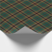 Murphy Clan Tartan Irish Kariert Pattern Geschenkpapier (Ecke)