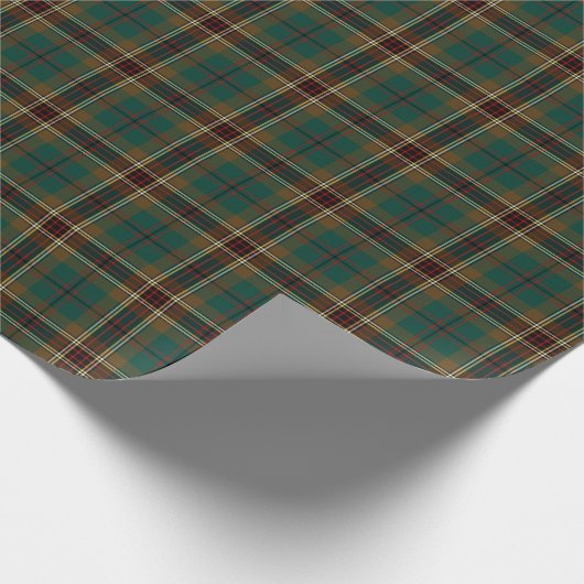 Murphy Clan Tartan Irish Kariert Pattern Geschenkpapier (Ecke)
