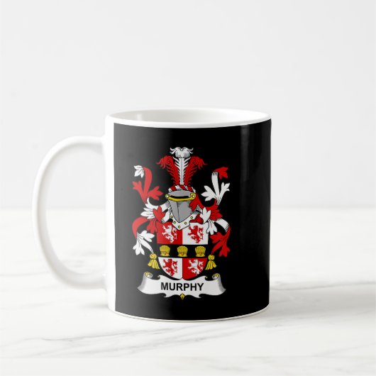Murphy Coat of Arms Familienwappen Kaffeetasse (Links)