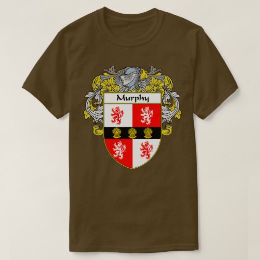 Murphy Coat of ArmsFamily Wappen T-Shirt (Design vorne)