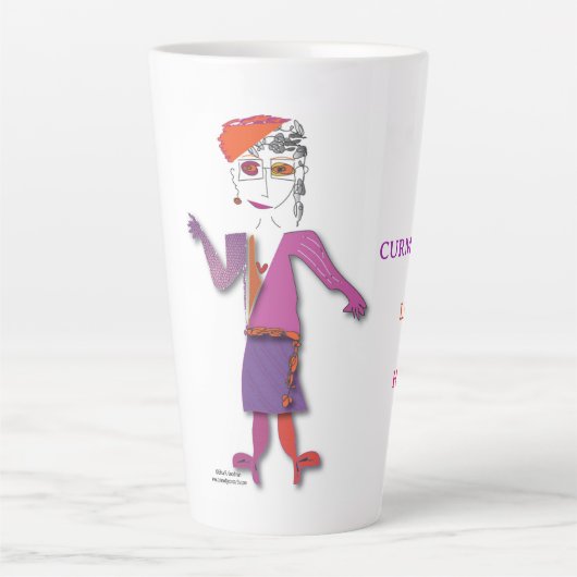 'Murphy' - Ein Curmudgeon lebt hier Latte Tasse (Vorderseite)