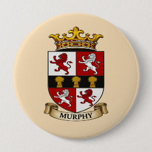 Murphy Familien Wappen Knopf Button