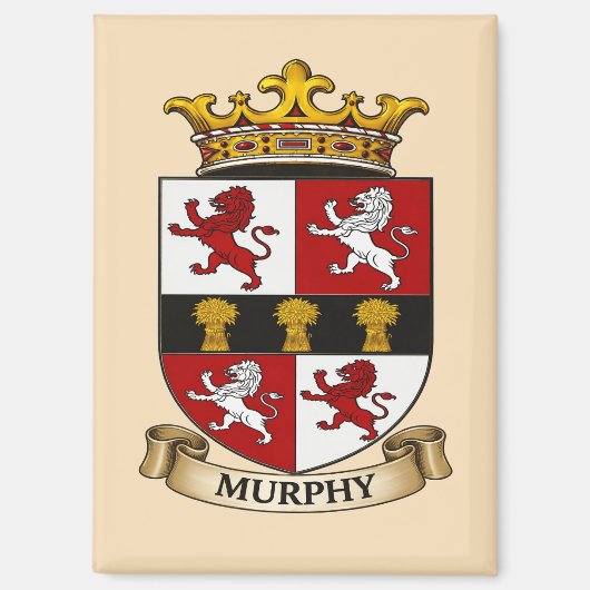 Murphy Familien Wappen Magnet (Vorderseite)
