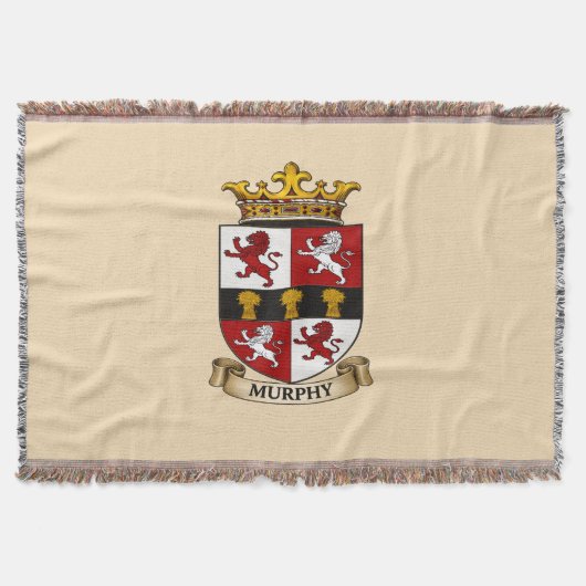 Murphy Familien Wappen Wurfdecke Decke (Vorderseite)