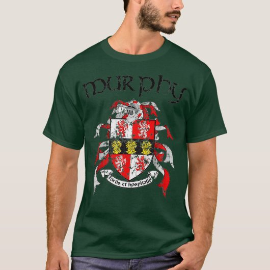 Murphy Familienwappen Coat of Arms Nachname Gesche T-Shirt (Vorderseite)