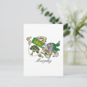 Murphy Familienwappen Postkarte (Stehend Vorderseite)