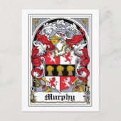 Murphy Familienwappen Postkarte (Vorderseite)