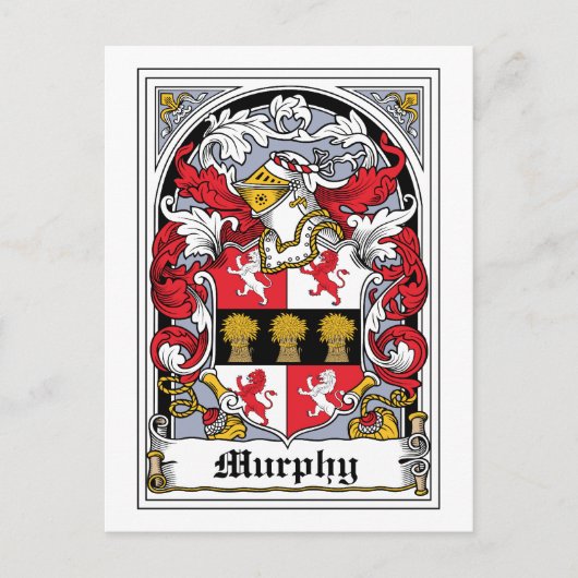 Murphy Familienwappen Postkarte (Vorderseite)
