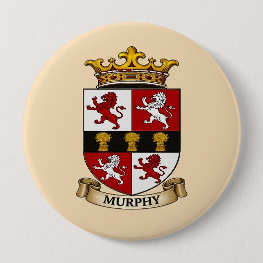 Murphy Family Coat of Arms Button (Vorderseite)