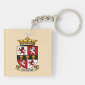 Murphy Family Coat of Arms Keychain Schlüsselanhänger (Rückseite)