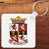 Murphy Family Coat of Arms Keychain Schlüsselanhänger (Rückseite)