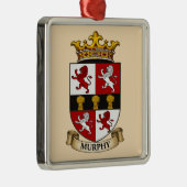 Murphy Family Coat of Arms Ornament Aus Metall (Rechts)