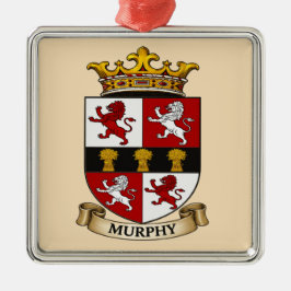 Murphy Family Coat of Arms Ornament Aus Metall