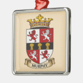 Murphy Family Coat of Arms Ornament Aus Metall (Links)