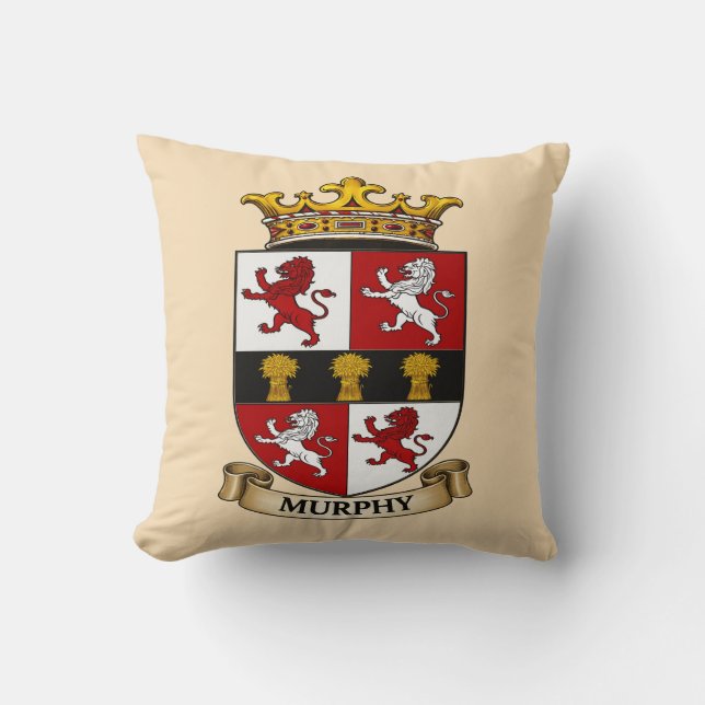 Murphy Family Coat of Arms Ornament Kissen (Vorderseite)