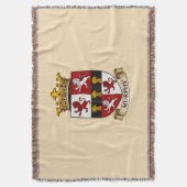 Murphy Family Coat of Arms Throw Blanket Decke (Vorderseite Vertikal)