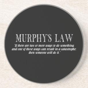 Murphy-Gesetz Getränkeuntersetzer