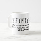Murphy-Gesetz Kaffeetasse (Vorderseite Links)