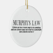 Murphy-Gesetz Keramik Ornament (Rechts)