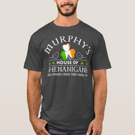 Murphy House of Shenanigans St Patricks Day T-Shirt (Vorderseite)