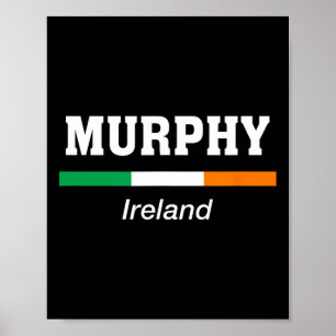 Murphy irischer Familienname St Patricks Day Irlan Poster