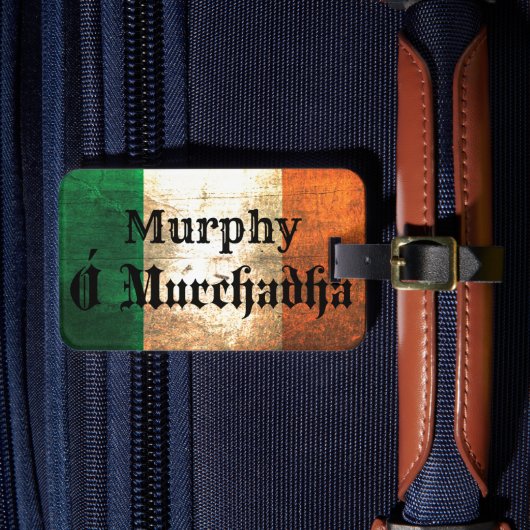 Murphy Irish Flag Gepäckanhänger (Vorderseite Insitu 4)