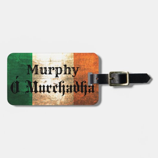 Murphy Irish Flag Gepäckanhänger (Vorderseite horizontal)