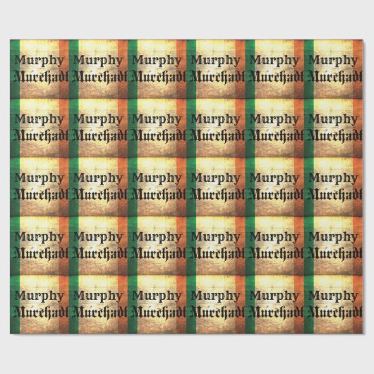 Murphy Irish Flag Geschenkpapier (Flach)