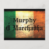 Murphy Irish Flag Postkarte (Vorderseite)
