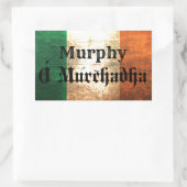 Murphy Irish Flag Rechteckiger Aufkleber (Tasche)