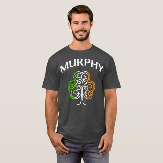 Murphy Irish Kleeblatt St Patricks Day T-Shirt (Vorne ganz)
