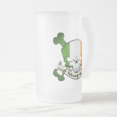 Murphy Irish Skull Mattglas Bierglas (VorderseiteRechts)
