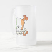 Murphy Irish Skull Mattglas Bierglas (Vorderseite Links)