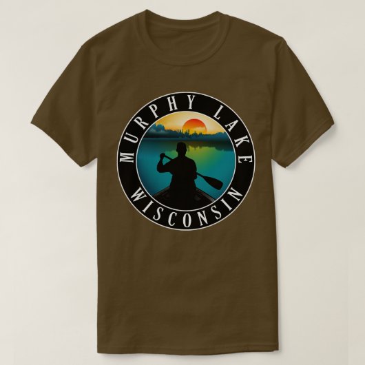 Murphy Lake Wisconsin Canoeing 2 T-Shirt (Design vorne)