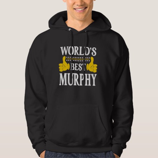 Murphy Nachname Team Familie Nachname Weltbeste Hoodie (Vorderseite)