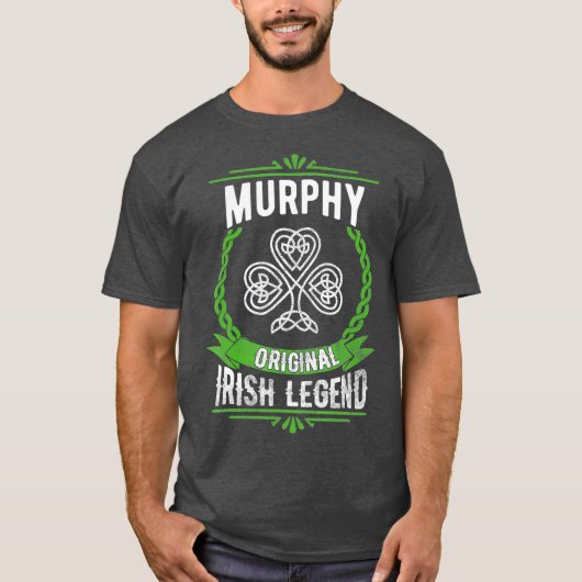 Murphy Name St Patricks Day Irish Legend T-Shirt (Vorderseite)