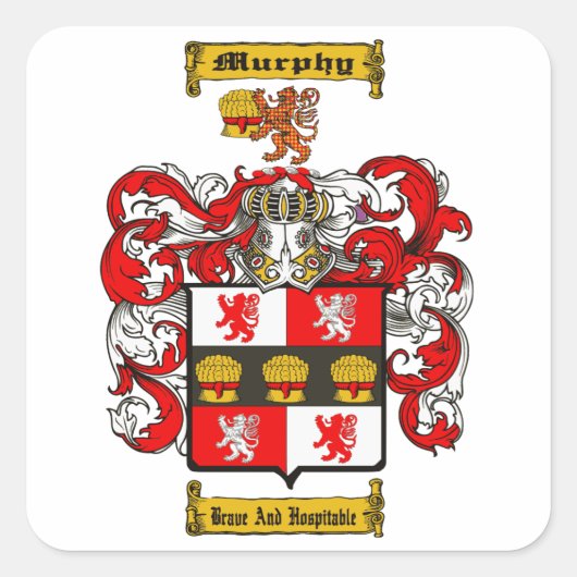Murphy Quadratischer Aufkleber (Vorderseite)