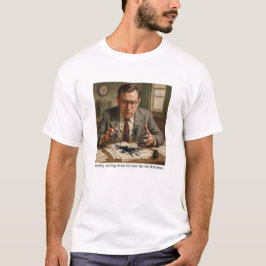 Murphy schreibt sein Gesetz zum ersten Mal auf. T-Shirt