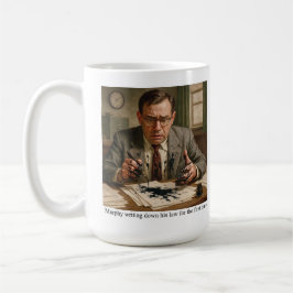 Murphy schreibt zum ersten Mal ein Gesetz Kaffeetasse
