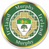 Murphy Shield & Celtic Cross Personalisiert Aufkleber (Vorderseite)