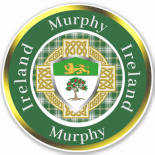 Murphy Shield & Celtic Cross Personalisiert Aufkleber